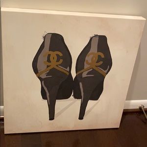 Chanel heels painting